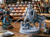 Miniaturas de RPG em resina