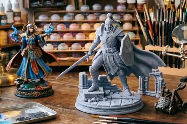 Miniaturas de RPG em resina