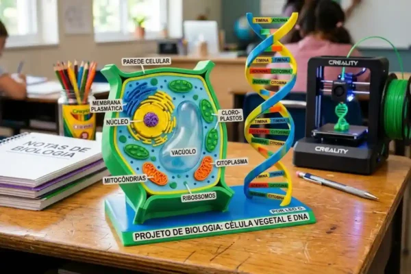 Maquete escolar 3d